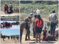 WATCH: Migrants Breach Border, Push Small Children Under Texas Razor Wire