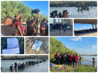 Migrants Crossing from Coahuila into Texas. (Randy Clark/Breitbart Texas)
