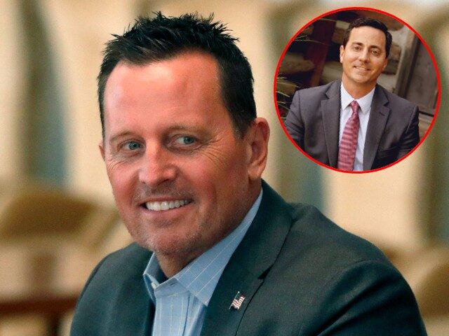 Trump's envoy for Serbia-Kosovo talks Richard Grenell smiles during talks with Serbian Pre