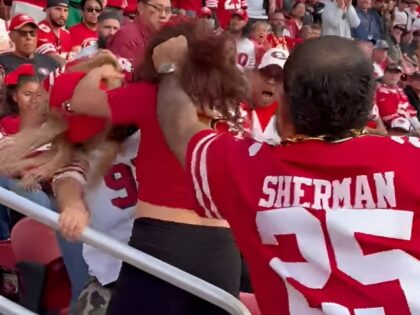 WATCH: Man Pulls Woman by the Hair During Wild Fight Among 49ers Fans