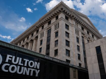 The Fulton County Courthouse in Atlanta, Georgia, US, on Tuesday, Sept. 5, 2023. Donald Trump and some of his top administration officials and associates were indicted in Atlanta over efforts to overturn the results of his 2020 election defeat in Georgia, the fourth criminal case against the former president as …