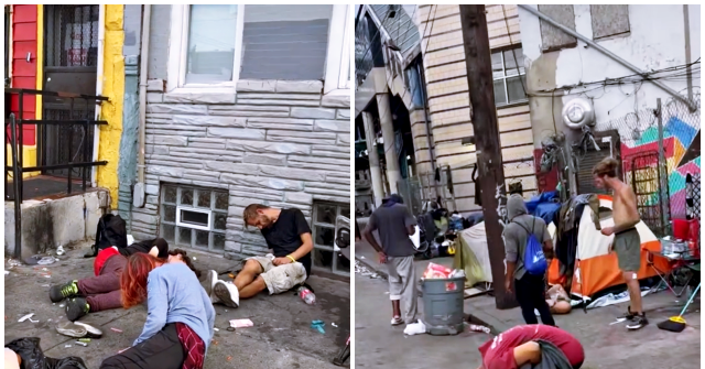 Watch: Zombie-Like Homeless Addicted to Tranq Fill Philadelphia Streets