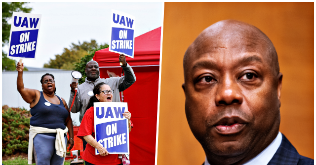 UAW Files Complaint Against Tim Scott for Suggesting Auto Workers Be Fired