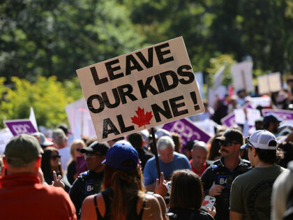 TORONTO, CANADA - SEPTEMBER 20 : Hundreds of people attend the '1 Million March for Childr