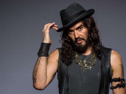 SYDNEY, AUSTRALIA - NOVEMBER 29: (EXCLUSIVE COVERAGE) Comedian and actor Russell Brand poses at the 26th Annual ARIA Awards 2012 at the on November 29, 2012 in Sydney, Australia. (Photo by Mark Nolan/WireImage)