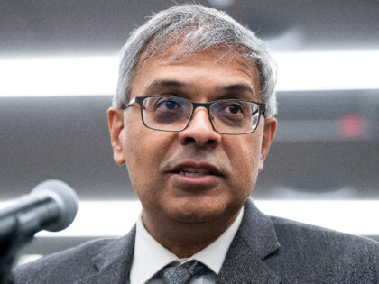UNITED STATES - NOVEMBER 10: Dr. Jay Bhattacharya speaks during a roundtable discussion wi