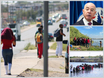 DHS Plans Mass Release of Migrants in Eagle Pass Texas. (Breitbart Texas/AP Photos)