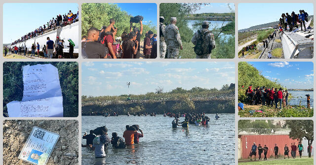 EXCLUSIVE VIDEOS: 7K Migrants Cross into One Texas Border Town in 72 Hours