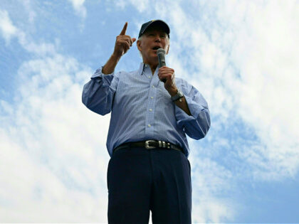 US President Joe Biden speaks during Labor Day celebrations in Philadephia, Pennsylvania,