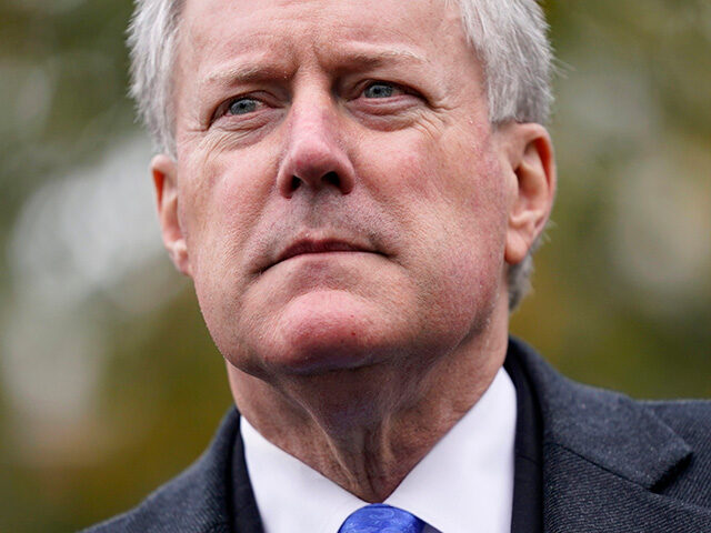 White House chief of staff Mark Meadows speaks with reporters outside the White House, Oct