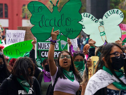 A woman holds up a sign with a message that reads in Spanish; "I will decide" as she joins a march demanding legal, free and safe abortions for all women, marking International Safe Abortion Day, in Mexico City, Sept. 28, 2022. Mexico’s Supreme Court on Wednesday, Sept. 6, 2023, has …