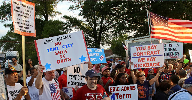 'Take Them Back': Protest Forms in Front of NYC Migrant Shelter