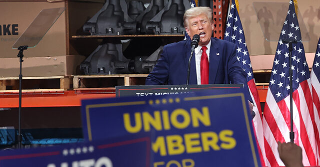Trump Mocks 'Pro-Union' Biden for Career of 'Union Destruction'