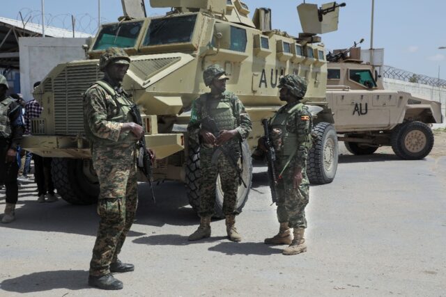 African Union forces, seen here in Mogadishu, are due to be wound down by the end of next