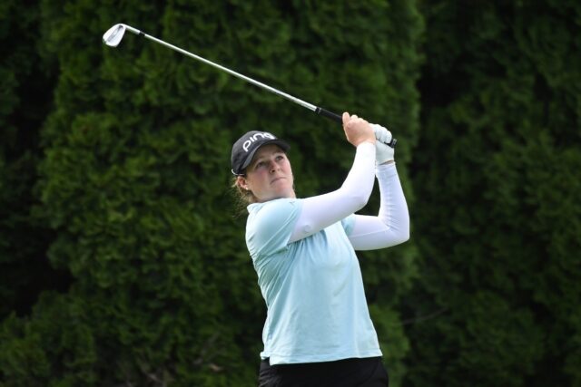 American Ally Ewing will try to defend her title at the LPGA Queen City Championship befor