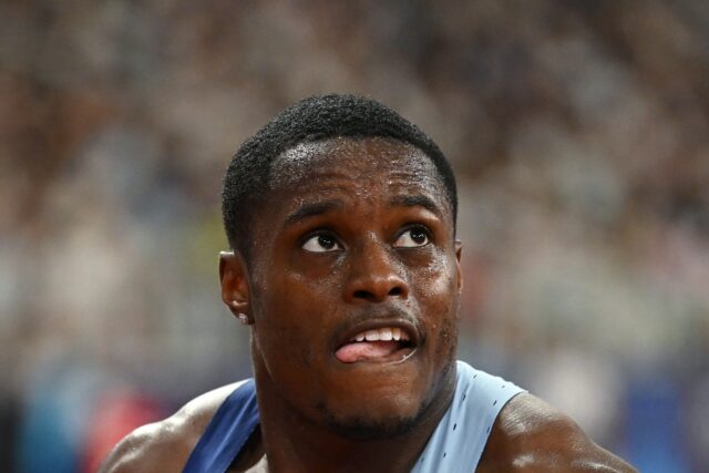American Christian Coleman held on to beat world champion Noah Lyles in the 100m at the Di