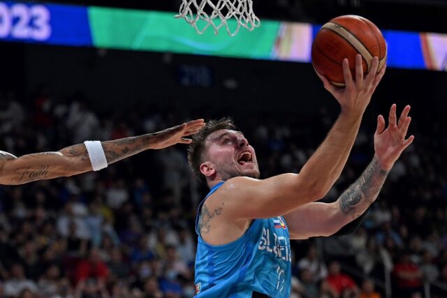 Doncic, who also had five assists and four rebounds, was ejected in the fourth quarter for