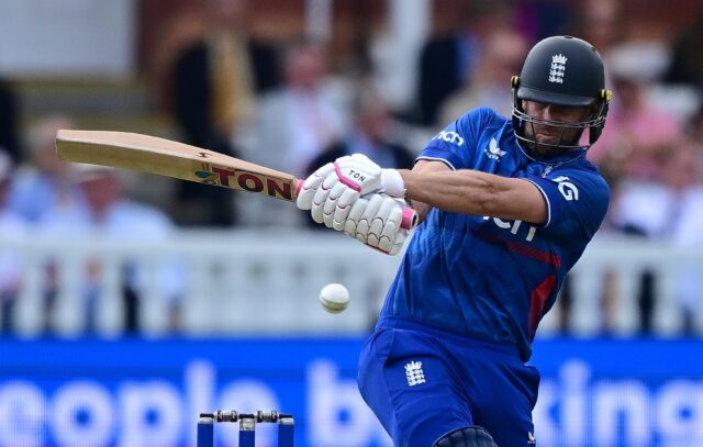 England's Dawid Malan hits out against New Zealand at Lord's