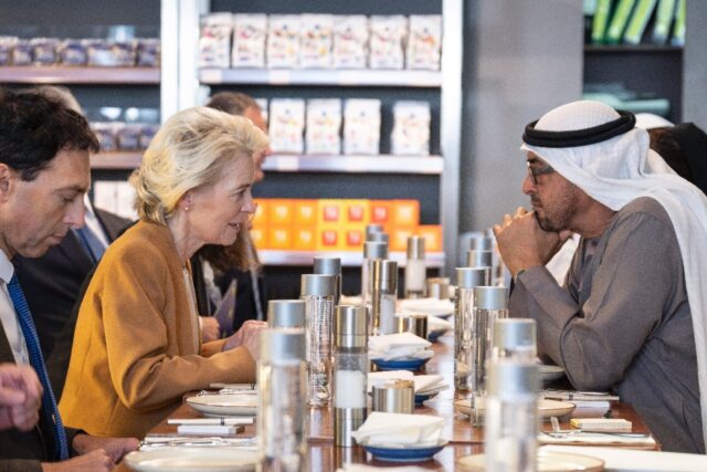 European Union chief Ursula von der Leyen meets United Arab Emirates President Sheikh Moha