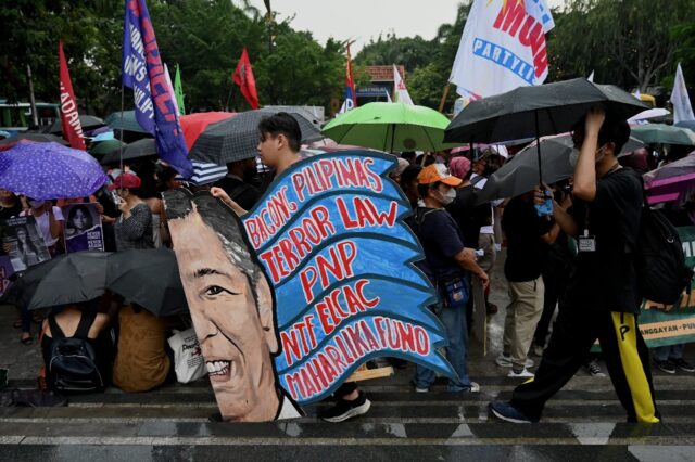 Filipino activists accused President Marcos Jr of carrying out a "witch-hunt" against rig