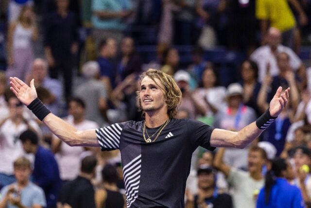 Germany's Alexander Zverev complained about a fan singing a Nazi-era anthem during his US
