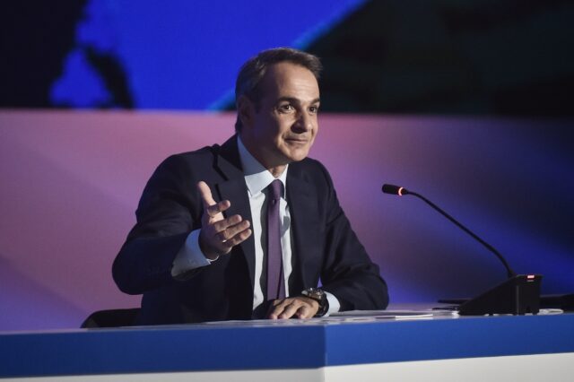 Greek Prime Minister Kyriakos Mitsotakis says 'climate crisis requires the mobilisation of