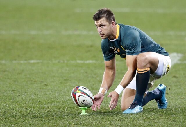 Handre Pollard is back with the Springboks and likely to play against Tonga