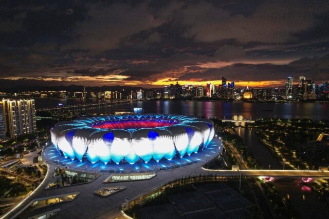 The Hangzhou Olympic Sports Centre Stadium will host the Asian Games opening and closing c