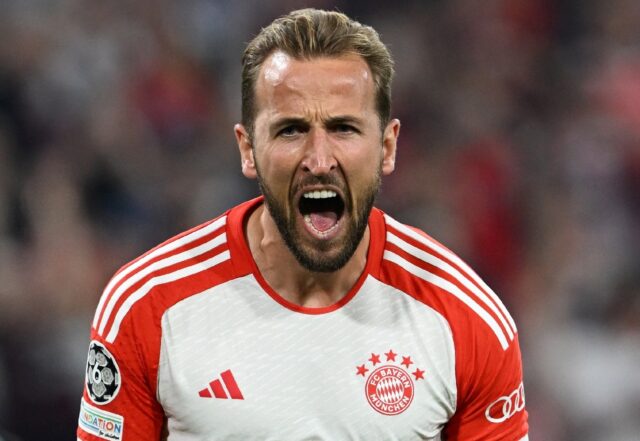Harry Kane scored a penalty for Bayern Munich in their 4-3 Champions League win over Manch