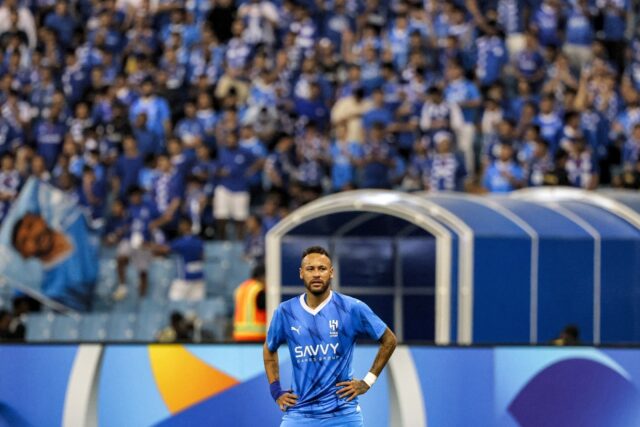 Hilal's Neymar had a frustrating night in the Champions League match with Navbahor Namanga