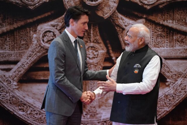 Indian Prime Minister Narendra Modi and Canadian Prime Minister Justin Trudeau met in Sept