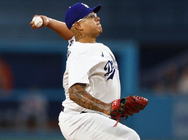 Los Angeles Dodgers pitcher Julio Urias was arrested on suspicion of felony domestic abuse