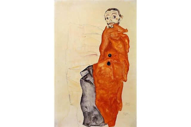 'I Love Antithesis,' by Austrian artist Egon Schiele, was among seven works of art stolen