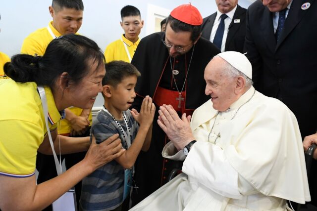 Pope Francis inaugurated a shelter and clinic on the outskirts of Mongolia's capital