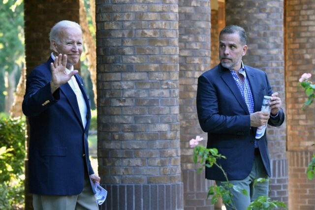 President Joe Biden and his son Hunter, who was indicted on gun charges