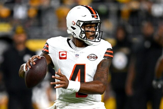 Quarterback Deshaun Watson of the Cleveland Browns was fined more than $35,000 by the NFL