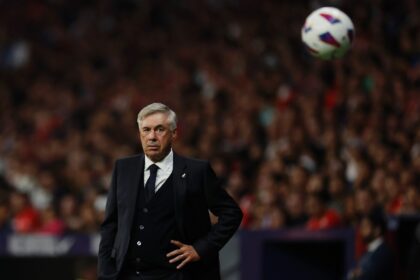 Real Madrid's Italian coach Carlo Ancelotti defended his tactics after the derby defeat by Atletico Madrid on Sunday