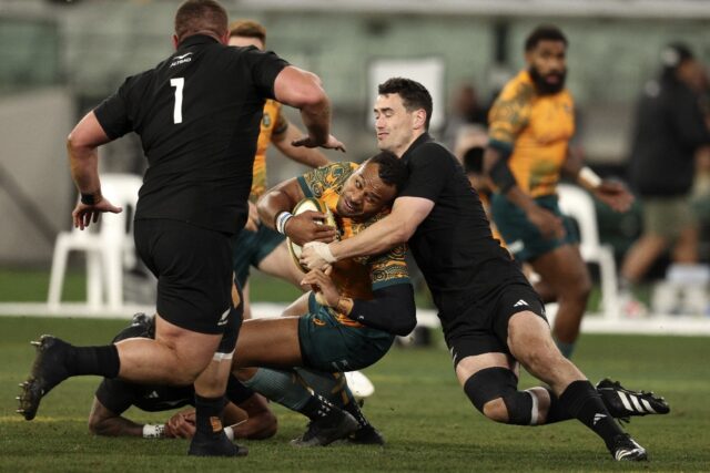 Samu Kerevi (C) wil make his 45th Test appearance against Georgia