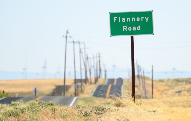 Swaths of rural land between San Francisco and Sacramento, in the western US state of Cali