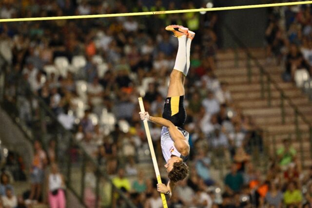 Sweden's Armand Duplantis broke his own pole vault world record in the Diamond League fina