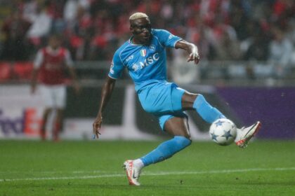 Unhappy: Napoli's Nigerian forward Victor Osimhen
