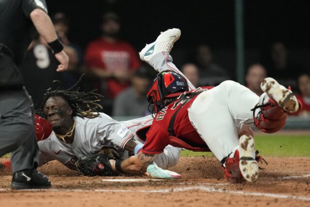 APTOPIX Reds Guardians Baseball The Associated Press