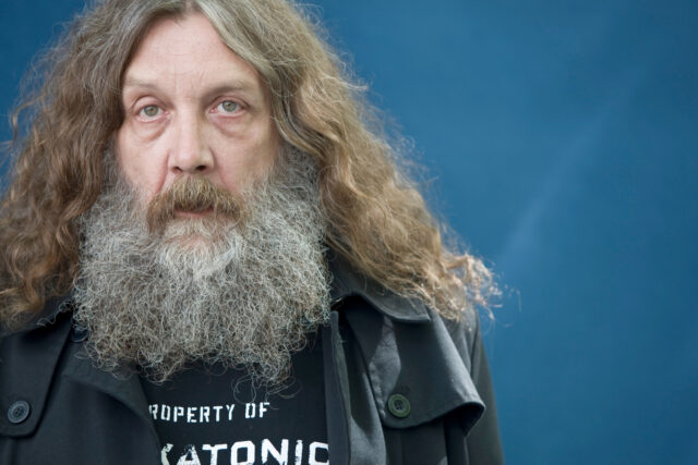 Acclaimed English comic book writer Alan Moore, pictured at the Edinburgh International Bo