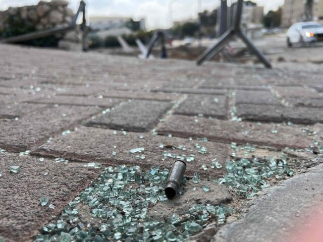 AK round Sderot (Joel Pollak / Breitbart News)