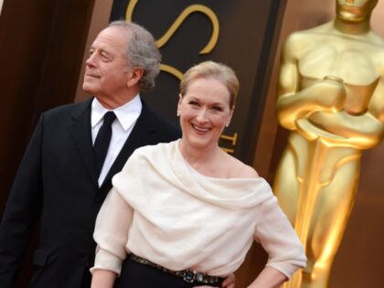 Meryl Streep, left, and Don Gummer arrive at the Oscars on Sunday, Feb. 22, 2015, at the D
