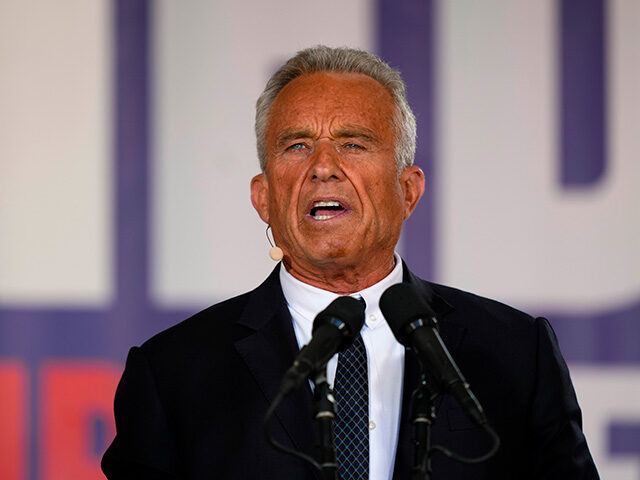 Presidential candidate Robert F. Kennedy, Jr. speaks during a campaign event at Independen