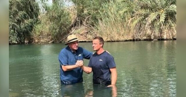 National Geographic Host Bear Grylls Fulfills 'Dream' of Being Baptized in Jordan River