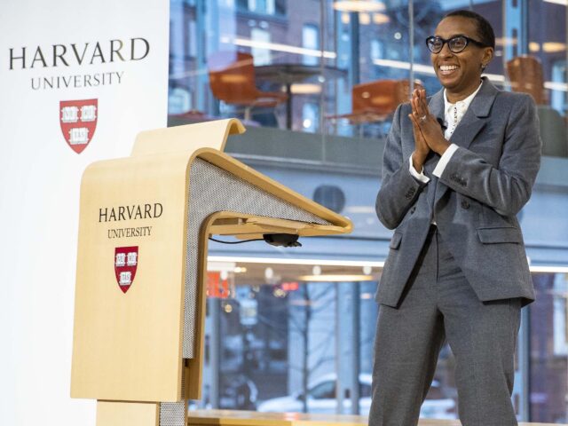 Claudine Gay of Harvard (Boston Globe / Erin Clark / Getty)