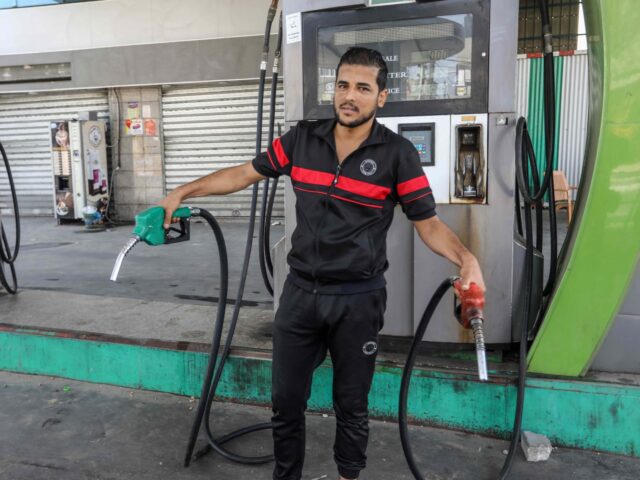 Gas station Gaza (Abed Rahim Khatib / Anadolu via Getty)