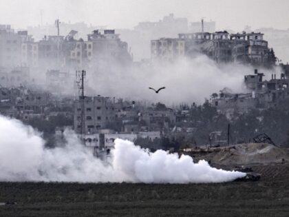 Gaza IDF tanks (Mostafa Alkharouf/Anadolu via Getty)